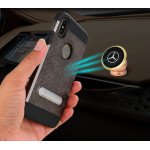Wholesale Galaxy Note 8 Pixel Hybrid Kickstand Case with Metal Plate for Car Mount (Black)